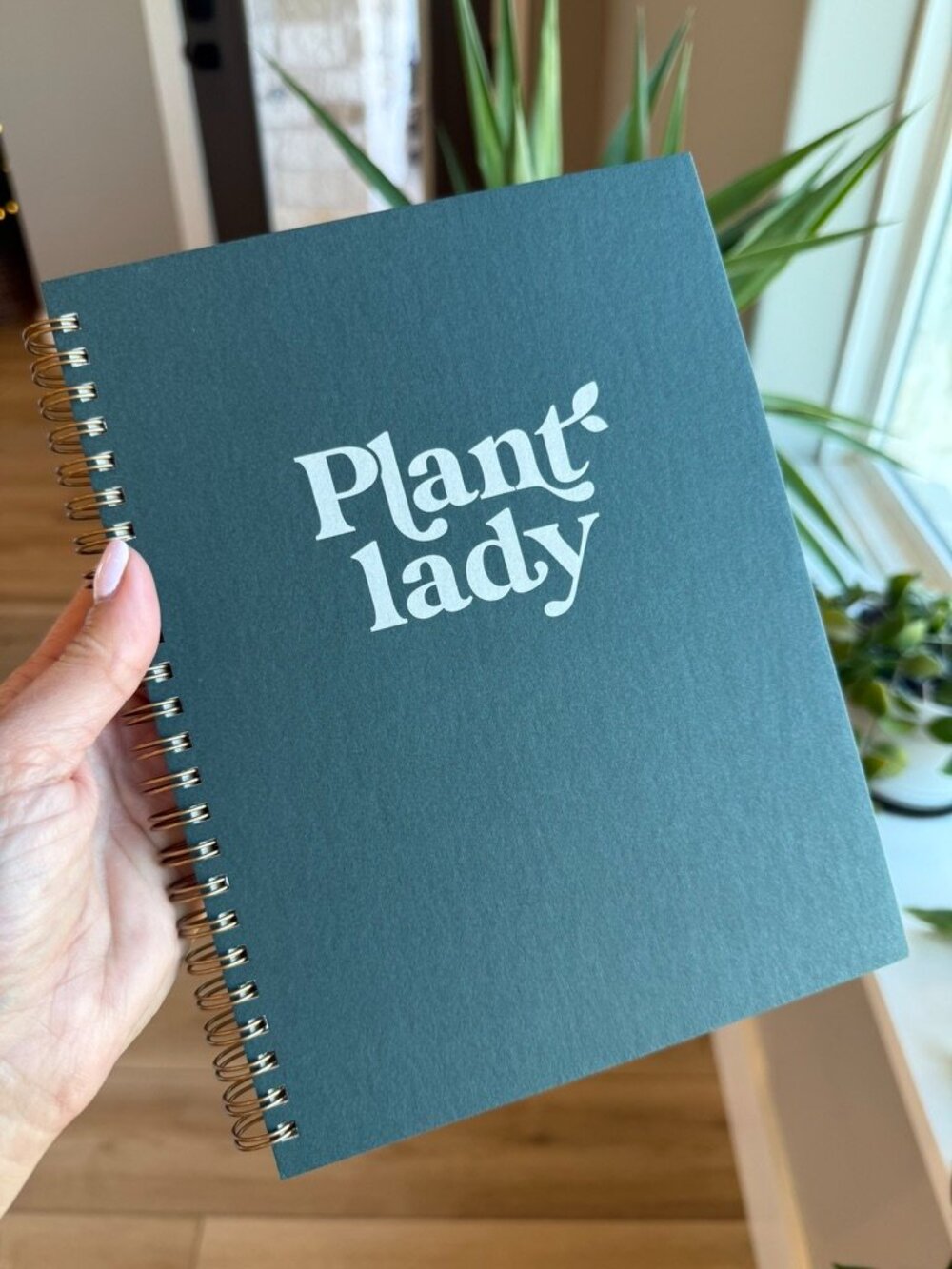 🌻 2/$20 Green Plant Lady Spiral Notebook